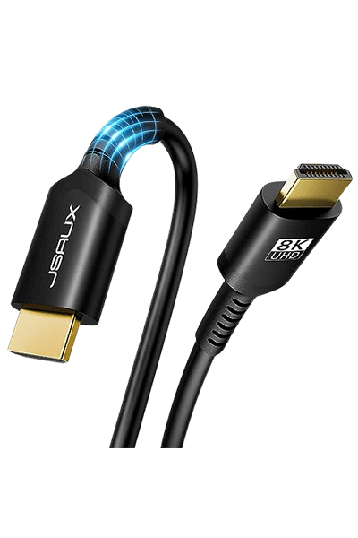 J-Tech Digital 8K HDMI 2.1 Fiber Cable 10M 32.8 FT Ultra High Speed 48 Gbps  4K @ 120Hz | 8K @ 60Hz Compatible with PS5 Xbox ROKU [JTECH-FCAB108K]