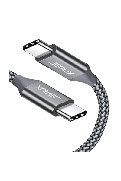 Jsaux(CC0019) USB C TO USB C Cable Nylon 100W 2m grey - Era Tablet