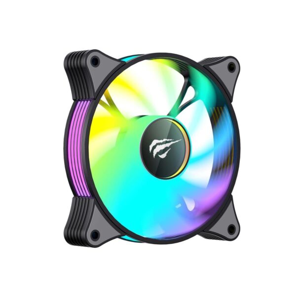 Havit F2095  Gamenote  120mm RGB Fan - 1800 RPM - Black