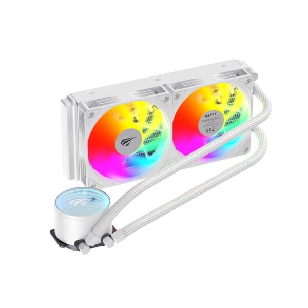 Havit F2001 Gamenote 240mm CPU Liquid Cooler - AM5 and Intel LGA1700 Compatible - White
