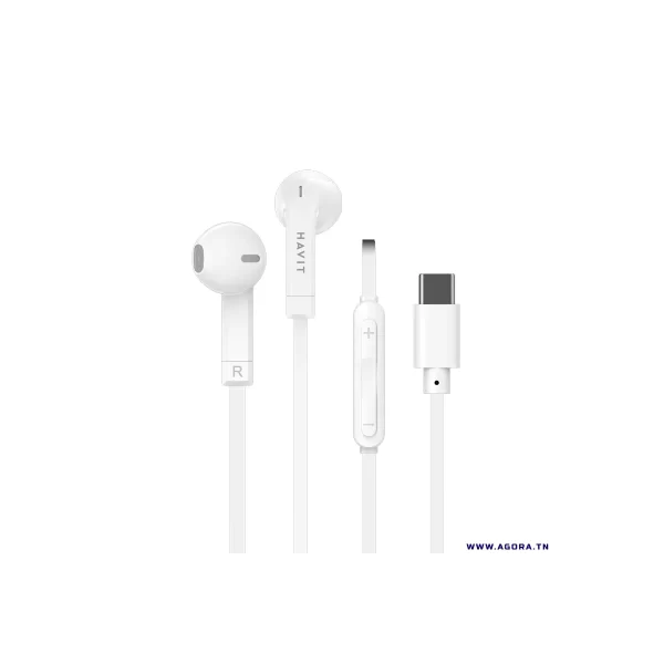 Havit  E336C Headphones with microphone USB-C White