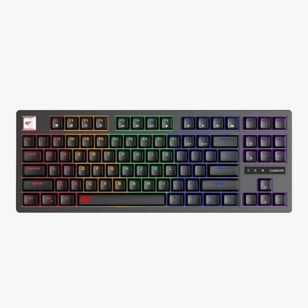 Havit KB892L KeyBoard USB A RGB - Black