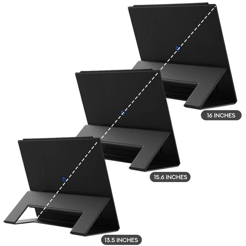 JSAUX SD0202A Flex Folio for FlipGo Dual Stacked Portable Monitor (Black) (13.5 inches, 15.6 inches, 16 inches)